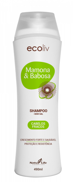 Shampoo Mamona & Babosa480g. - Natulife Cosmeticos