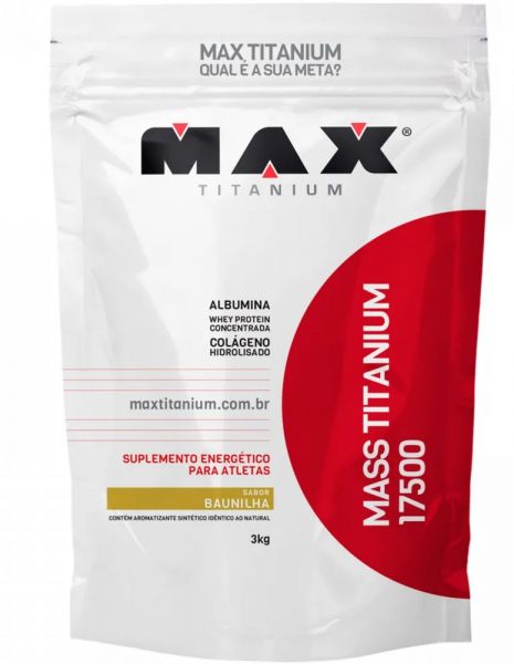 Hipercalórico Mass Titanium Baunilha 3kg - Maxx Titanium