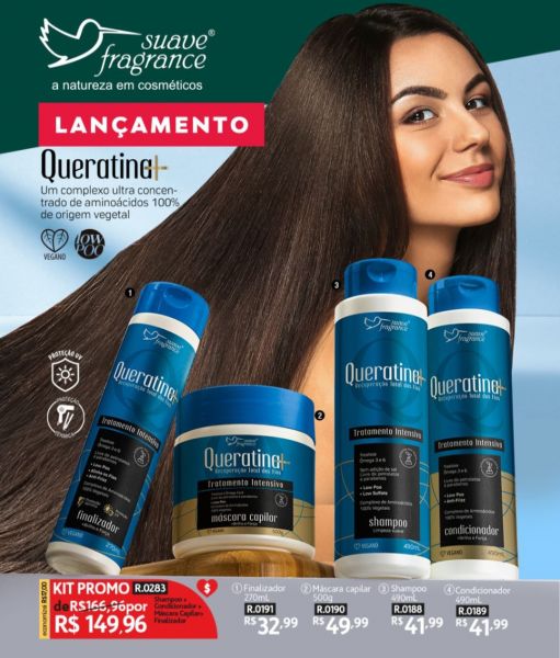 Kit Capilar Queratina Suave Fragrance - Embalagem Nova