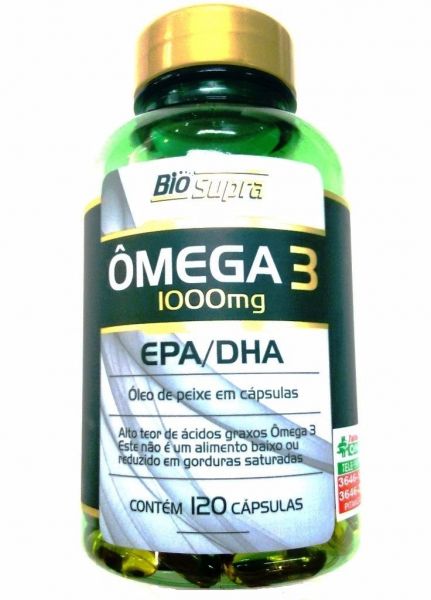 Ômega 3 - Bio Supra  - 120 Cáps. 1000mg.