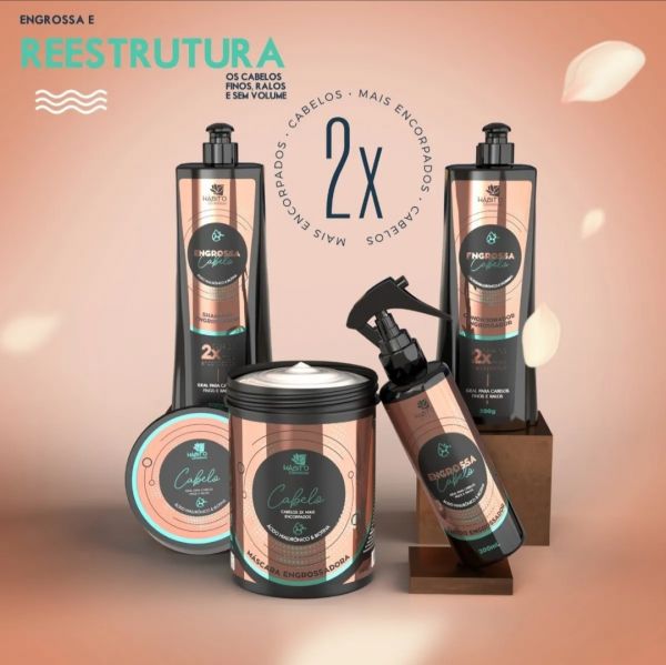 Kit Capilar Engrossa Cabelo -  Hábito Cosméticos