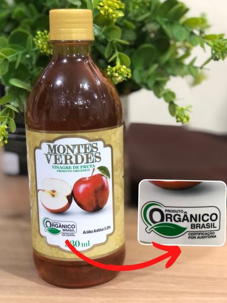 Vinagre de Maçã Montes Verdes Orgânico 530ml