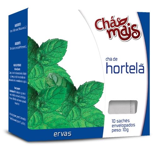 Cha de Hortelâ 10 Sache10g   -         Cha Mais