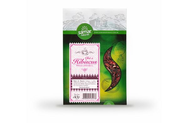 Cha de Hibiscus 50g. Samar Naturais