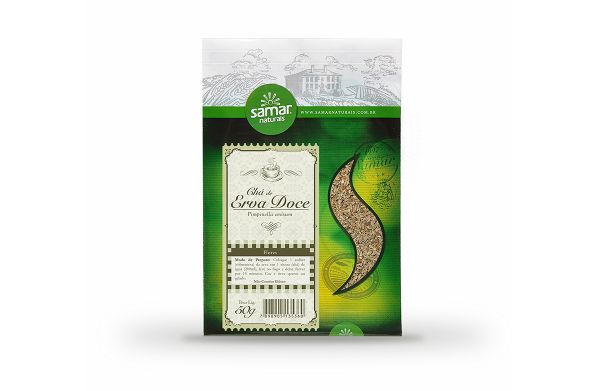 Chá de Erva Doce 50g. Samar Naturais