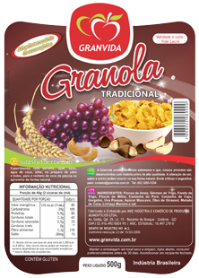 Granola Tradicional 500g.  Granvida