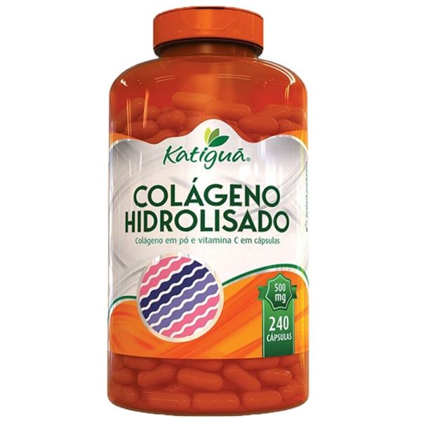 Colágeno Hidrolisado com Vitamina C 240 Cápsulas - Katigua