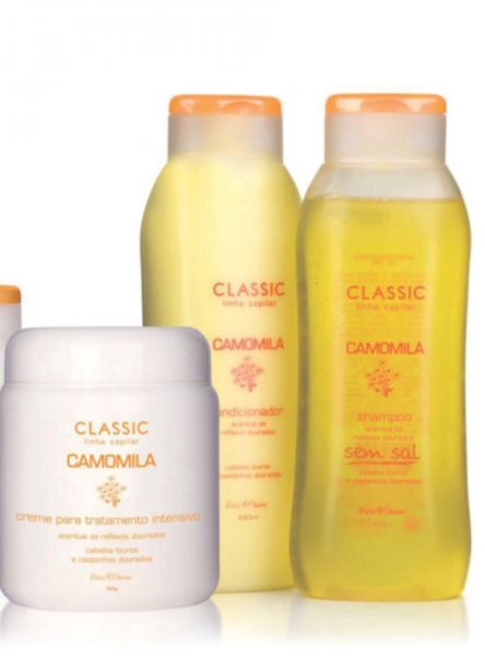 Kit Capilar Camomila -  NatuCharm Cosméticos - Cabelos Louros e Castanho Dourados