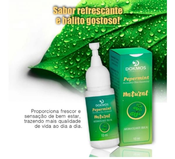 Oleo Essencial De Menta Pepermint Purissimo 10ml - Dokmos Cosmeticos