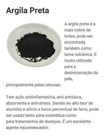 Argila Preta Pó 100g. - A Granel