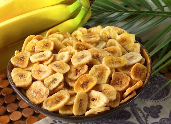 Chips de Banana Doce com Canela 100g. - A Granel